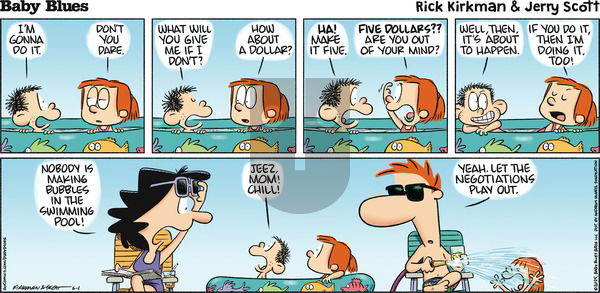 Baby Blues on Sunday June 1, 2025 Comic Strip