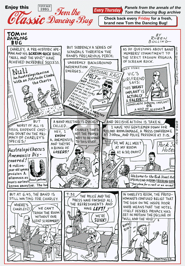 Tom the Dancing Bug on Thursday January 28, 2016 Comic Strip