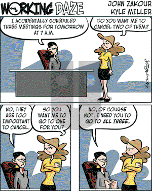 Working Daze on Monday March 19, 2007 Comic Strip