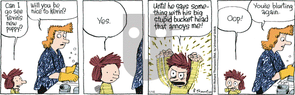 Cul de Sac on Saturday January 16, 2016 Comic Strip