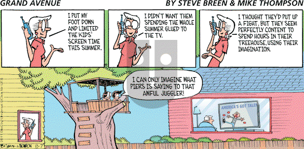 Grand Avenue - Sunday August 7, 2011 Comic Strip