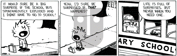 Calvin and Hobbes on Wednesday January 6, 1993 Comic Strip