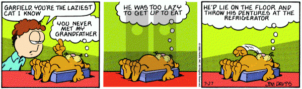 Garfield on Wednesday July 27, 1988 Comic Strip