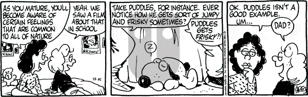 Luann on Thursday December 15, 1988 Comic Strip