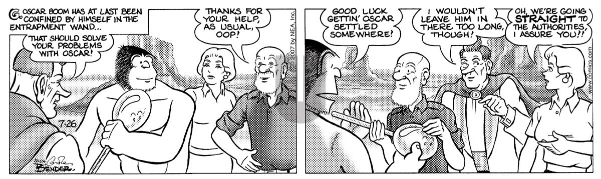 Alley Oop - Thursday July 26, 2007 Comic Strip