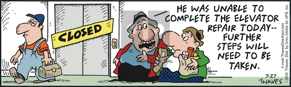 Frank and Ernest on Monday July 27, 2015 Comic Strip