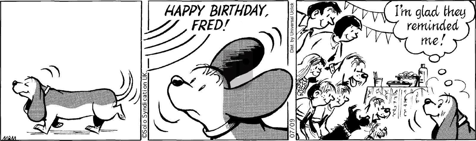 Fred Basset on Wednesday July 9, 2014 Comic Strip