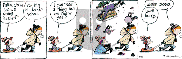 Cul de Sac on Friday January 23, 2015 Comic Strip