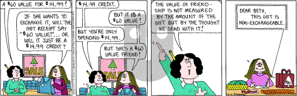 Cathy Classics - Saturday December 6, 2003 Comic Strip