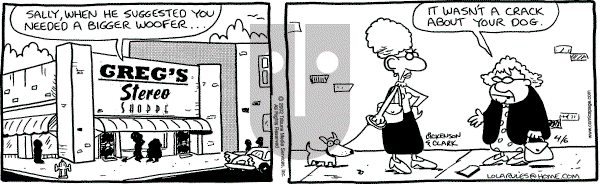 Lola on Saturday April 6, 2002 Comic Strip