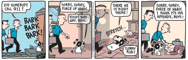 Pooch Cafe on Friday February 2, 2007 Comic Strip