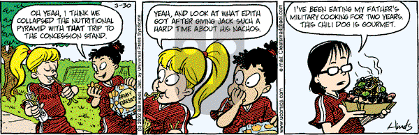 Cleats - Saturday March 30, 2002 Comic Strip