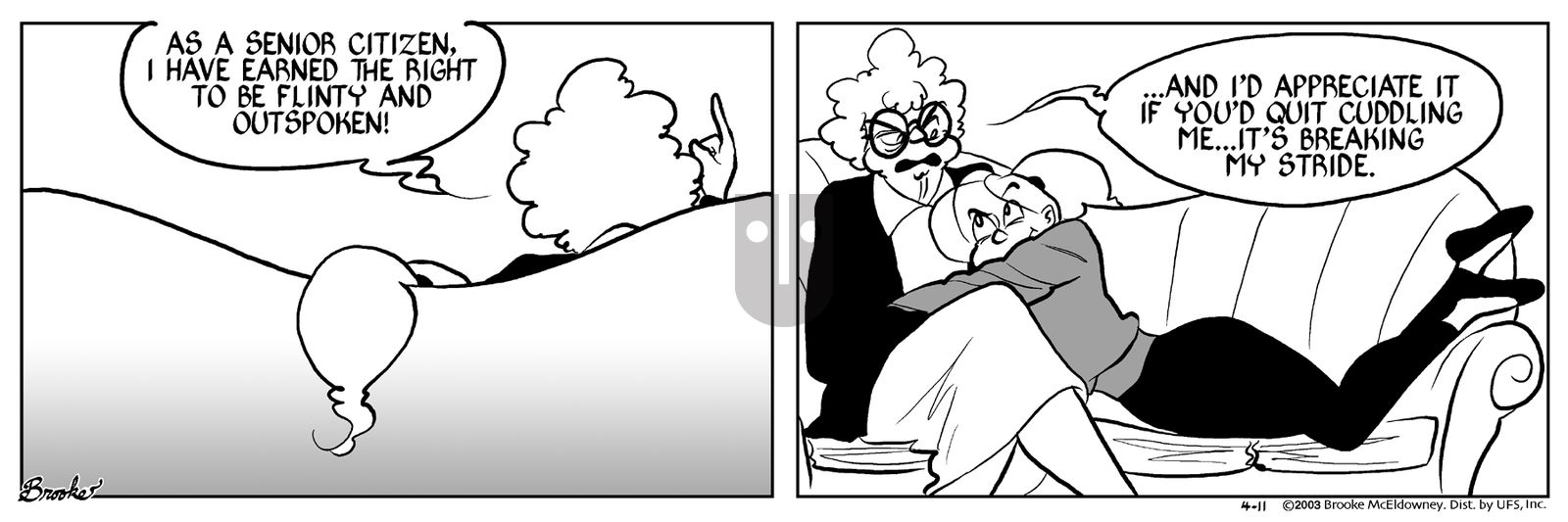 9 Chickweed Lane - Friday April 11, 2003 Comic Strip