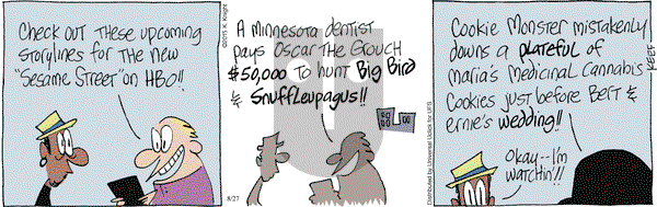 The Knight Life on Thursday August 27, 2015 Comic Strip