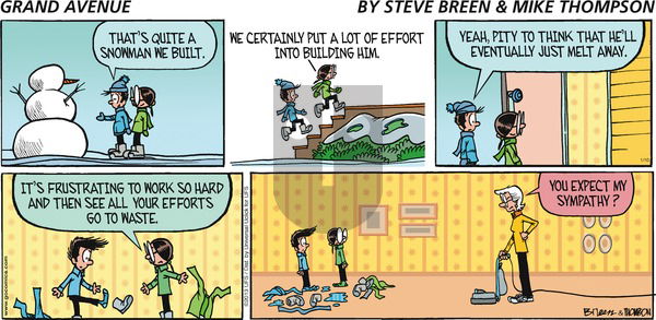 Grand Avenue on Sunday January 10, 2016 Comic Strip