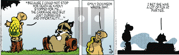 Over the Hedge on Friday April 10, 2015 Comic Strip