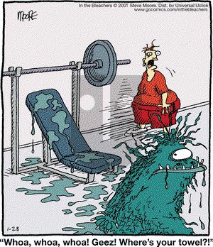 In the Bleachers on Tuesday January 28, 2014 Comic Strip