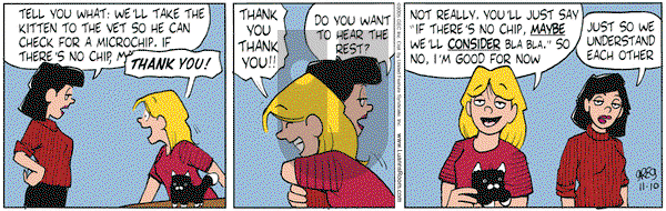Luann on Thursday November 10, 2005 Comic Strip