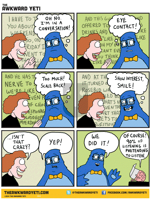 The Awkward Yeti on Wednesday January 14, 2015 Comic Strip