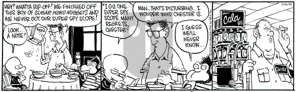 Monty on Monday September 26, 2005 Comic Strip