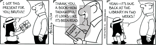 The Born Loser on Friday December 28, 2007 Comic Strip