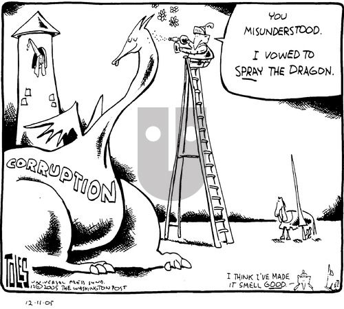 Tom Toles on Sunday December 11, 2005 Comic Strip