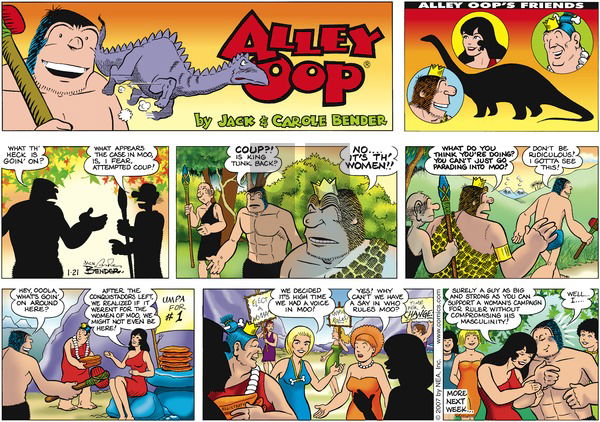 Alley Oop on Sunday January 21, 2007 Comic Strip