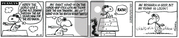 Peanuts on Thursday August 10, 1967 Comic Strip