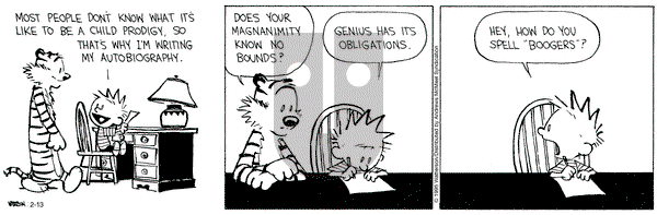 Calvin and Hobbes - Thursday February 13, 2025 Comic Strip