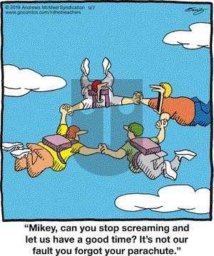 In the Bleachers on Saturday September 7, 2019 Comic Strip