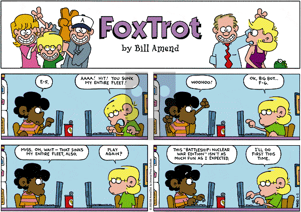 FoxTrot - Sunday February 2, 2003 Comic Strip