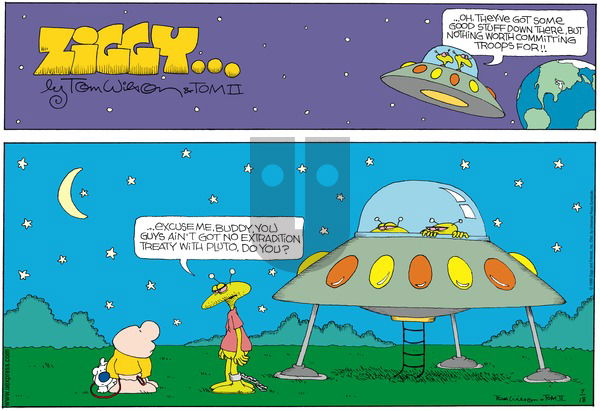 Ziggy on Sunday July 18, 1999 Comic Strip