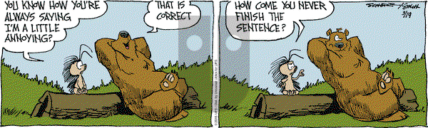 The Grizzwells on Thursday March 19, 2015 Comic Strip