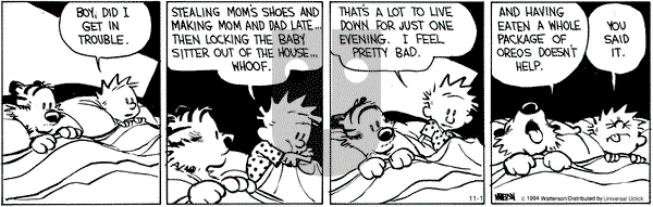 Calvin and Hobbes on Saturday November 1, 2014 Comic Strip