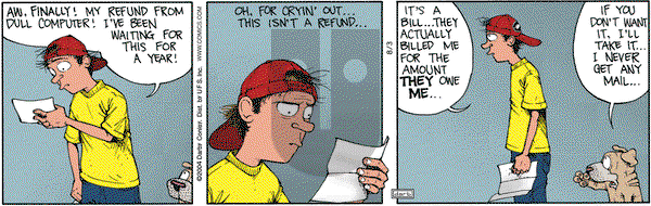 Get Fuzzy on Tuesday August 3, 2004 Comic Strip