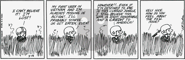 Doonesbury - Wednesday February 16, 1972 Comic Strip