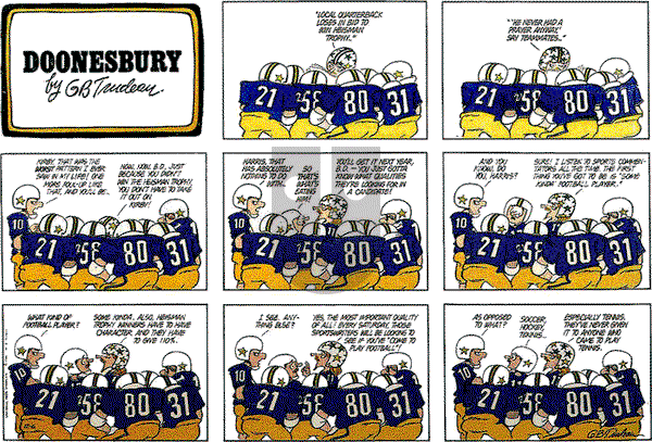 Doonesbury on Sunday December 6, 1981 Comic Strip
