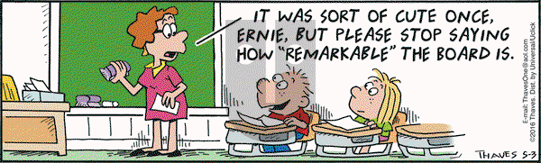 Frank and Ernest on Tuesday May 3, 2016 Comic Strip