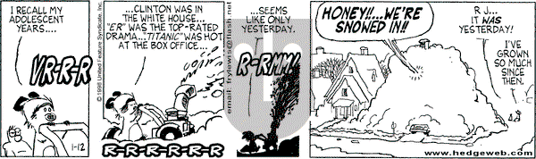 Over the Hedge on Monday January 12, 1998 Comic Strip