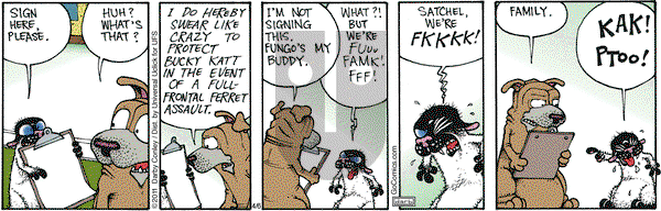 Get Fuzzy on Saturday April 6, 2013 Comic Strip