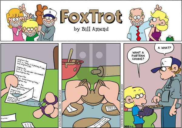 FoxTrot on Sunday October 12, 2014 Comic Strip