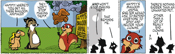Over the Hedge on Wednesday August 24, 2011 Comic Strip