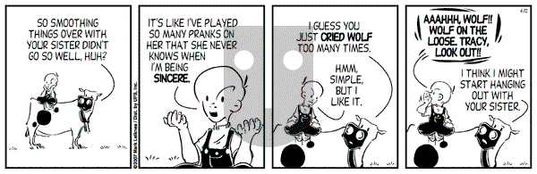 Cow and Boy Classics on Thursday April 12, 2007 Comic Strip