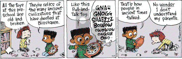Cul de Sac on Wednesday November 7, 2018 Comic Strip