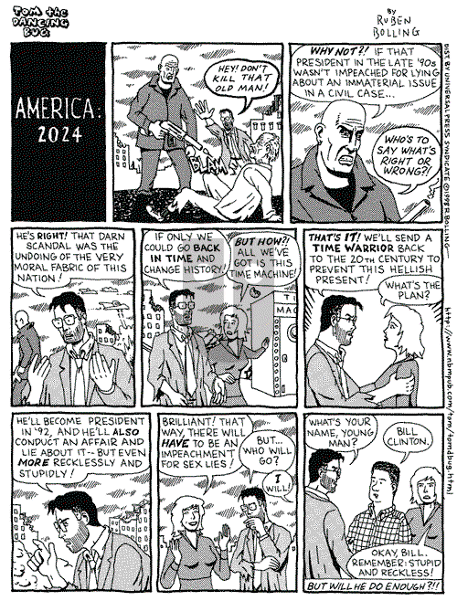 Tom the Dancing Bug on Sunday October 18, 1998 Comic Strip
