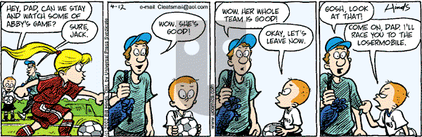 Cleats - Friday April 12, 2002 Comic Strip