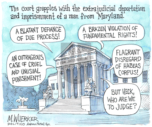 Matt Wuerker on Tuesday April 15, 2025 Comic Strip