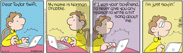 Drabble on Monday April 7, 2014 Comic Strip