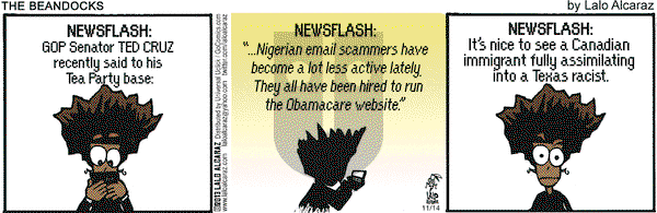 La Cucaracha on Thursday November 14, 2013 Comic Strip