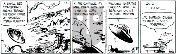 Calvin and Hobbes - Monday September 16, 2024 Comic Strip